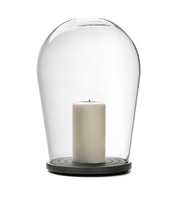 When Objects Work Bohemian Glass Bell Jar, 14" by Maximilian Jencquel