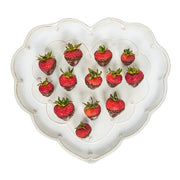 Juliska Berry & Thread 15" Heart Platter, Whitewash