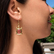 Turtle Drop Earrings by Olivia Riegel