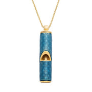 Enamel Whistle Pendant Necklace by Olivia Riegel