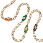 Guilloché Enamel Station Necklace by Olivia Riegel