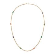 Guilloché Enamel Station Necklace by Olivia Riegel