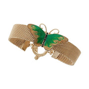Enamel Butterfly Mesh Bracelet by Olivia Riegel