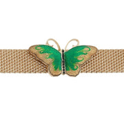 Enamel Butterfly Mesh Bracelet by Olivia Riegel