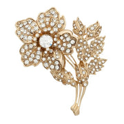 Gold Rose Brooch by Olivia Riegel