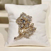 Gold Rose Brooch by Olivia Riegel