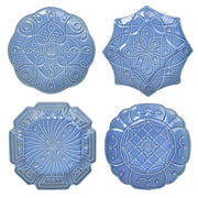 Juliska Jardins du Monde Dessert/Salad Plate, Assorted Set of 4, Chambray