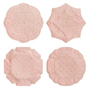 Jardins Du Monde Salad/Dessert Plate, Blush, Set of 4 by Juliska