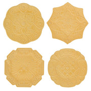 Juliska Jardins du Monde Dessert/Salad Plate, Assorted Set of 4, Daffodil