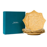 Juliska Jardins du Monde Dessert/Salad Plate, Assorted Set of 4, Daffodil