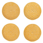Juliska Jardins du Monde Side/Cocktail Plate, Assorted Set of 4, Daffodil