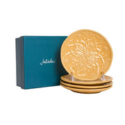 Juliska Jardins du Monde Side/Cocktail Plate, Assorted Set of 4, Daffodil