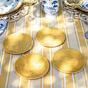 Juliska Jardins du Monde Side/Cocktail Plate, Assorted Set of 4, Daffodil