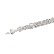Silver Torah Pointer with Sapphire Crystals, 12" by Olivia Riegel