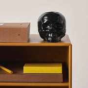 Still Life Black 4" Skull Votive by Ludvig Löfgren for Kosta Boda