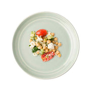 Juliska Bilbao Sage Dessert / Salad Plate 9" with food