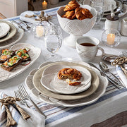 Juliska Le Panier Mystic Knot Whitewash Dessert/Salad Plate