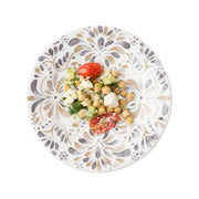 Juliska Iberian Sand Dessert/Salad Plate w food