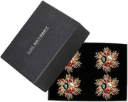Bijoux Napkin Ring in Red, Green & Gold, Set of 4 by Kim Seybert