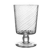 Lando Goblet Glass, Twist, Set of 2 by Match Pewter