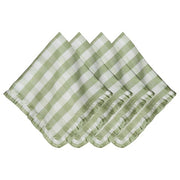 Juliska Gingham Ruffle Napkin, Set of 4