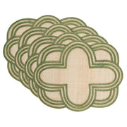 Juliska Scallop Stripe Placemat, Set of 4, 19" X 15"