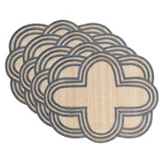 Juliska Scallop Stripe Placemat, Set of 4, 19" X 15"