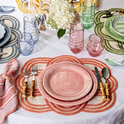 Juliska Scallop Stripe Placemat, Set of 4, 19" X 15"