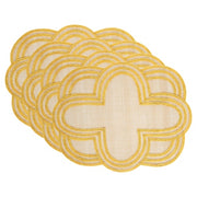 Juliska Scallop Stripe Placemat, Set of 4, 19" X 15"