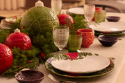 Christmas Balls Green Charger Plate by Bordallo Pinheiro