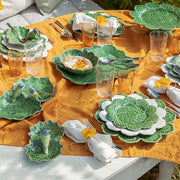 Geranium Green Cake Stand, 12" by Bordallo Pinheiro
