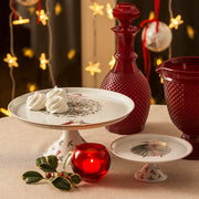 Noel Porcelain Cake Stand, 11" by Teresa Lima for Vista Alegre
