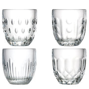 Troquet Assorted Tumblers, Clear, Set of 4 by La Rochere