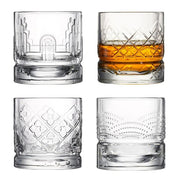 Dandy Assorted Whiskey Glasses, 10 oz., Set of 4 by La Rochere