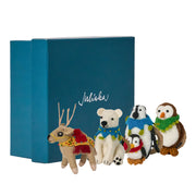 Juliska Berry and Thread North Pole Animal Napkin Ring Assorted, Set of 4