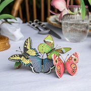 Juliska Meadow Walk Butterfly Napkin Ring Assorted Set of 4