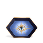 Lito Vide Poche Hexagonal Eye Blue Tray by L'Objet