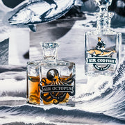 Sirs of the Sea Mini Bar Octopus Crystal Whisky Decanter by Vista Alegre