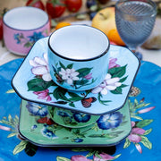 Fête Vos Jeux Set 4 Tea Cups with Saucers by Christian Lacroix for Vista Alegre