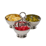 Juliska Graham Triple Cocktail Bowl, Stainless Steel
