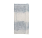 Watercolor Stripe Napkin in White, Blue & Gray, Set of 4 by Kim Seybert