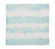 Watercolor Stripe Napkin in White & Seafoam, Set of 4 by Kim Seybert