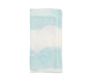 Watercolor Stripe Napkin in White & Seafoam, Set of 4 by Kim Seybert