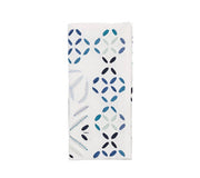 Malta Napkin in White & Blue, Set of 4 by Kim Seybert