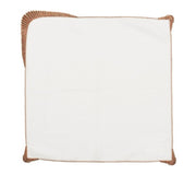 Kim Seybert Nile Napkin in White & Bronze, Set of 4