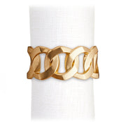 Cuban Link Napkin Rings, Set of 4 by L'Objet