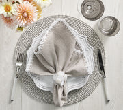 Driftwood Placemat in Gray, Set of 4 by Kim Seybert