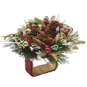Kim Seybert Winter Christmas Wreath Napkin Rings, set of 4 Napkin Rings Kim Seybert 