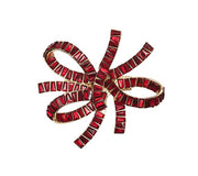 Jeweled Bow Napkin Ring in Red, Set of 4 in a Gift Box by Kim Seybert