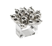 Jubilee Napkin Ring in Silver, Set of 4 by Kim Seybert